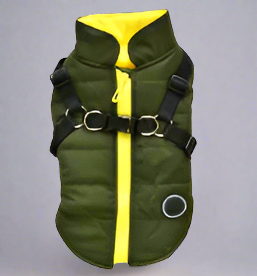 Waterproof Pet Coat with Harness