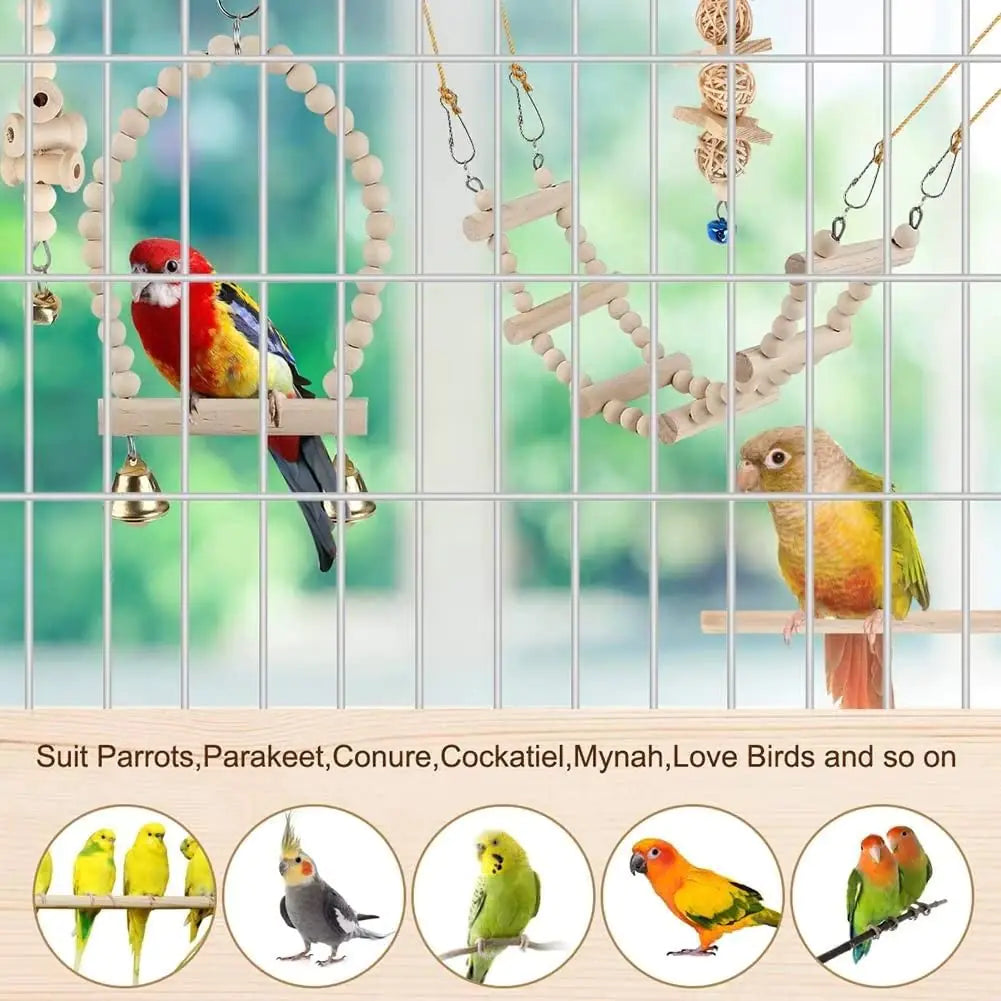 Bird Swing Toy Set