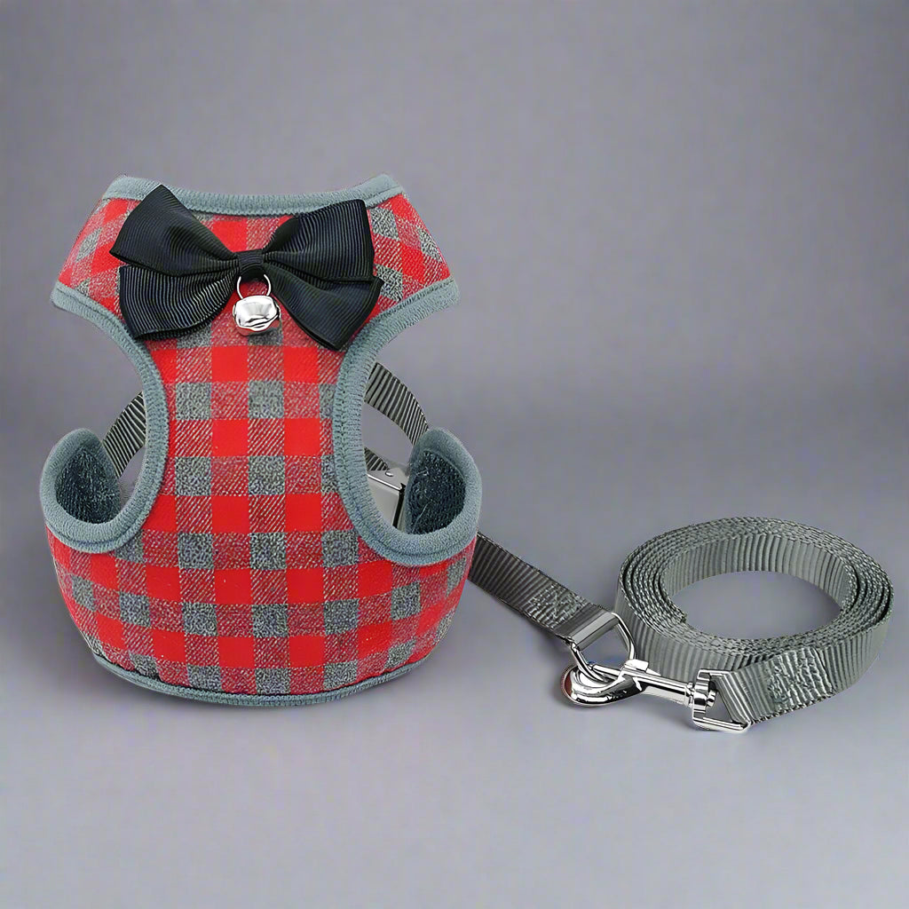 Bowknot Mesh Padded Harness