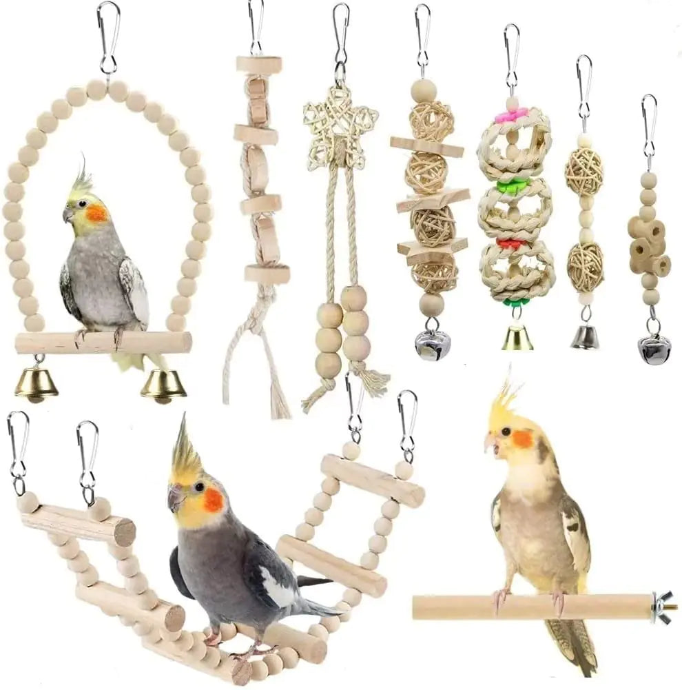 Bird Swing Toy Set